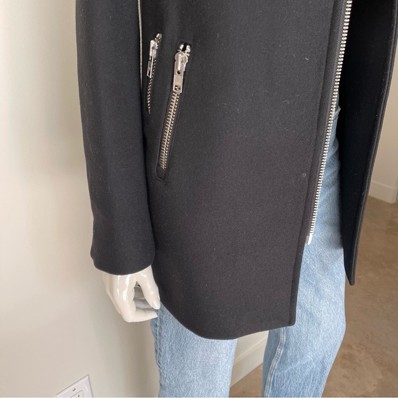 MACKAGE Phyllis Wool Blend Coat in Black - Picture 8 of 13